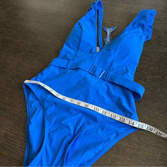 SkinnyDippers by Miraclesuit one piece Swimsuit
Jelly Beans Cinch Ruffle S, NWT - Picture 9 of 14